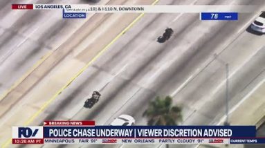 Wild motorcycle chase goes off-road at high speeds | LiveNOW from FOX