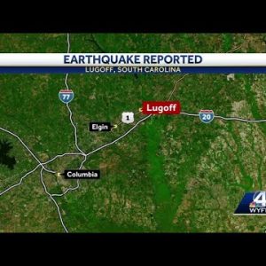 2 earthquakes reported in South Carolina in 24 hours