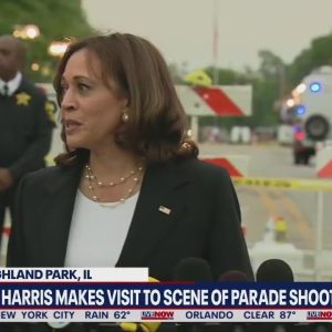 Highland Park Shooting: Vice President Kamala Harris calls shooting 'absolutely senseless' | LiveNOW