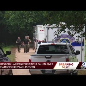 Child's body found during search for missing boy in Saluda River