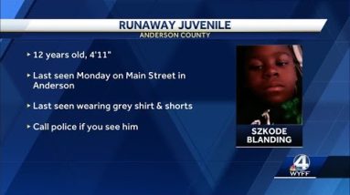 12-year-old Anderson boy who ran away on Fourth of July still missing, police say