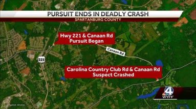 Driver killed in Upstate crash trying to elude deputies, troopers say