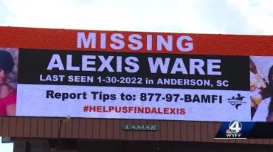 Family of Alexis Ware puts up billboard along Woodruff Rd 5 months since her disappearance