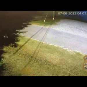 Video of suspect vehicle leaving scene after explosion at Georgia Guidestones