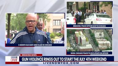 BREAKING: Chicago police officer shot as gun violence erupts on July 4th weekend | LiveNOW from FOX