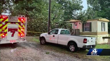 Fire officials respond to a tree that fell on an Upstate home