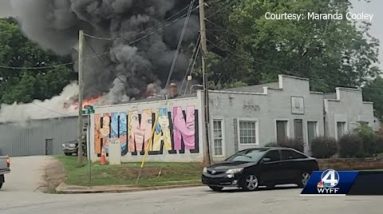Greenville nonprofit catches fire, officials say
