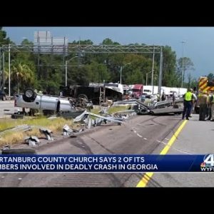 2 members of South Carolina family killed in 6-vehicle interstate crash, church confirms