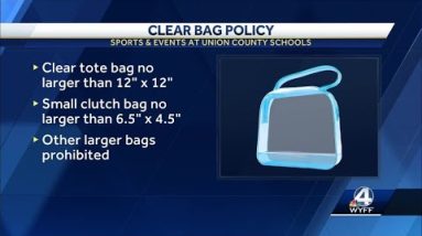 Union County Schools implements clear bag policy for sporting events, major school functions