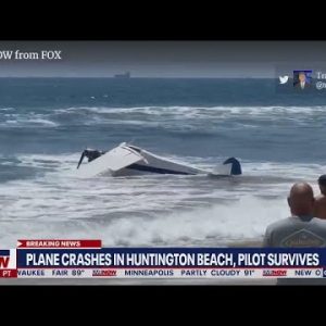 Small plane crashes in Huntington Beach NEW VIDEO | LiveNOW from FOX