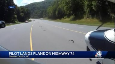 Pilot describes making emergency landing on Western North Carolina highway