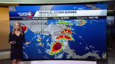 Tropical Storm Colin impacting coast