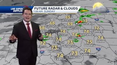 Videocast: Cloudy, Rainy, Less Heat Sunday