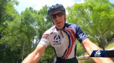 WYFF News 4’s Geoff Hart prepares for the Ride to End Alzheimer’s