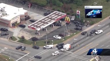 A woman is dead following a traffic stop at an Upstate McDonald's, coroner says