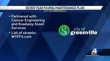 City of Greenville announces 7-year street paving plan