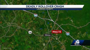 Columbia man dies in rollover crash in Laurens County, coroner says