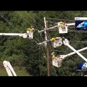 Crews work to restore power to thousands in Greenville County