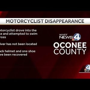 Motorcyclist being chased by deputies disappears after riding into Upstate lake, officials say