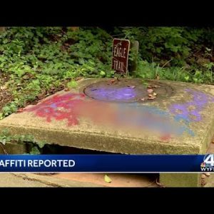 Greenville's Swamp Rabbit Trail vandalized overnight, pictures show