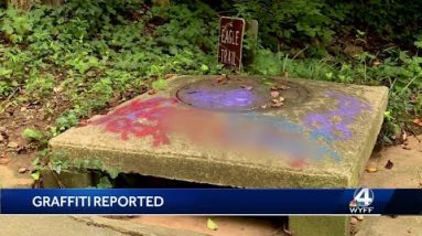 Greenville's Swamp Rabbit Trail vandalized overnight, pictures show