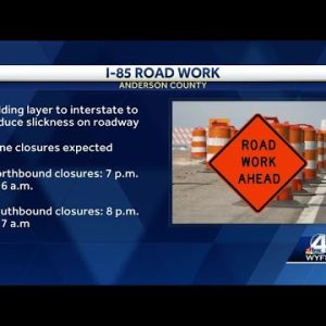 I-85 Anderson County construction