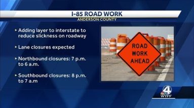I-85 Anderson County construction