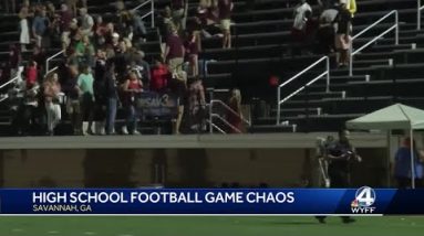 Video shows players, fans fleeing Savannah high school football stadium during fight