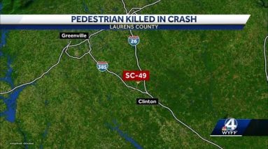 Pedestrian killed in Laurens County crash, troopers say
