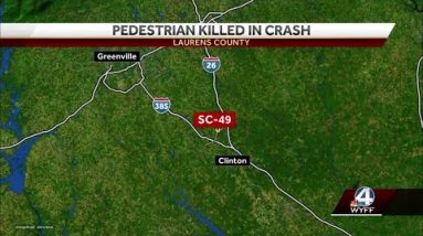 Pedestrian killed in Laurens County crash, troopers say