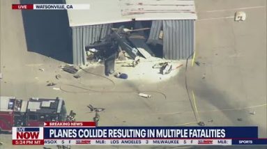 Deadly mid-air collision, two planes crash over Watsonville airport | LiveNOW from FOX