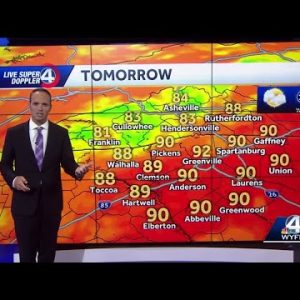 Scattered afternoon storms through Thursday
