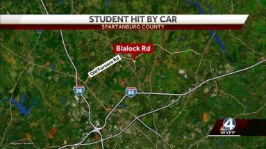 High school student hit by car while walking home from school, officials say