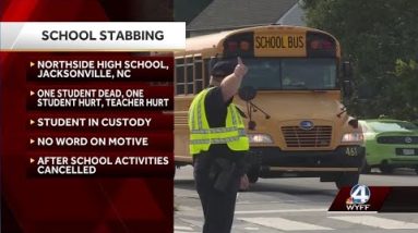 Student killed, 2 injured, teacher hurt in stabbing attack at North Carolina high school