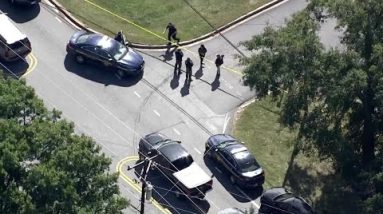 Deputy involved shooting scene raw Sky 4