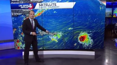 Heat returns, tracking Fiona