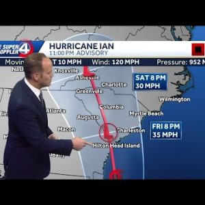 Hurricane Ian's second expected GA/SC landfall