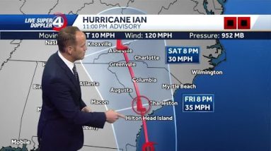 Hurricane Ian's second expected GA/SC landfall