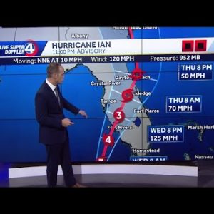 Cat 4 Ian landfall in Florida expected Wednesday, Carolina/Georgia impacts begin Friday