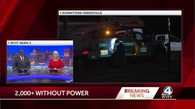 Nearly 2,000 customers without power in downtown Greenville