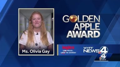 Olivia Gay, of Townville Elementary School, is Golden Apple  winner