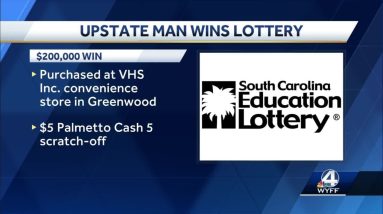 South Carolina man wins $200,000 in lottery