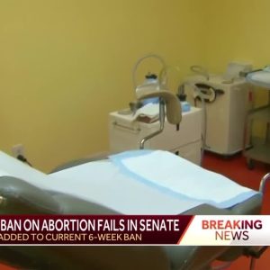 South Carolina senators reject a near-total abortion ban