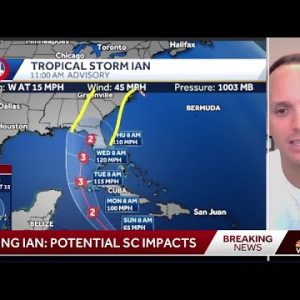 South Carolina: Tropical storm Ian impacts