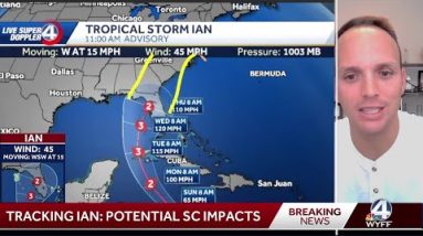 South Carolina: Tropical storm Ian impacts