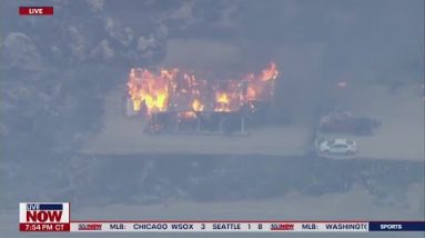 Fire destroys homes in Southern California; Evacuation orders issued in Hemet | LiveNOW from FOX