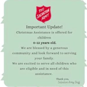 Salvation Army seeing hundreds of more children on Angel Tree this year