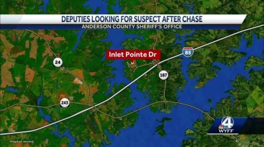 Anderson County deputies searching for suspect after chase
