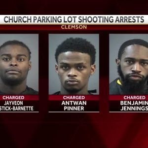 3 arrested, charged in shooting of teen in Clemson church parking lot, chief says