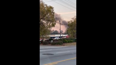 Fire on Anderson Road in Greenville